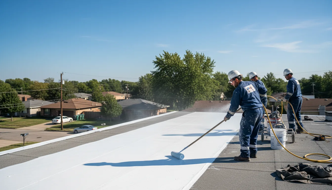 Commercial roof coating in East Moline, IL near me